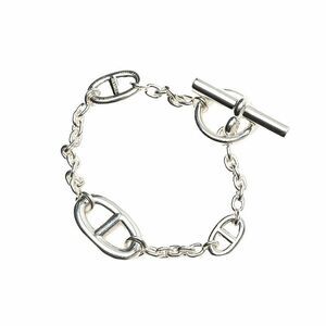 Hermes Chaine d'Ancre Farandole Silver Bracelet